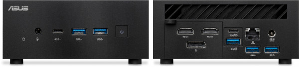 Front and rear view of the ASUS PN52 Mini PC