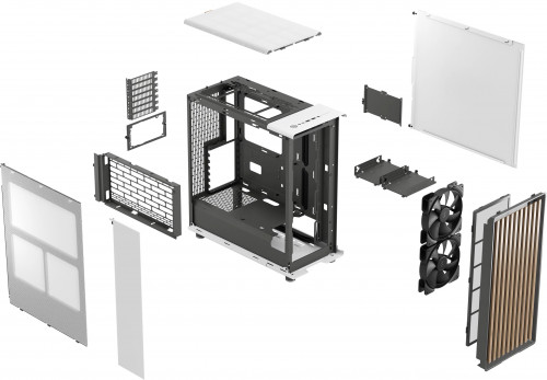 Exploded view of the Fractal Design North