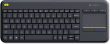 K400 Plus Black Wireless Touch Keyboard (UK Layout)