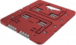 ST-BC1 Mini Red Aluminium ITX Open Benchtable